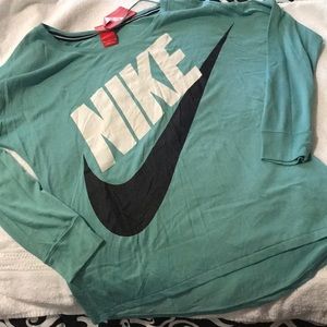 Brand new NIKE mint green long sleeve